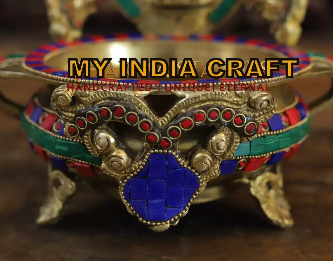 8.5" Urli with ganpati