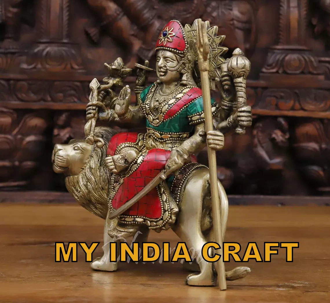 Amba maa idol in brass