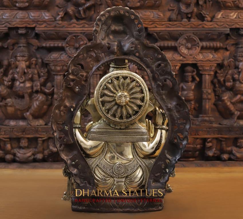 23.5" Brass Ganpati
