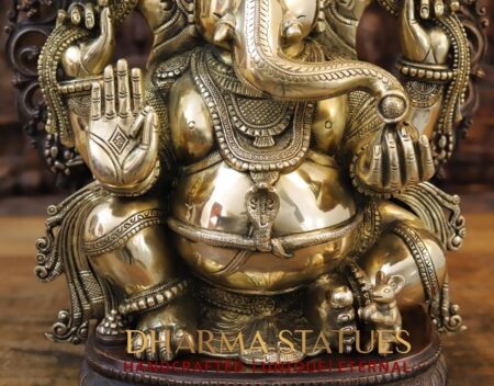 23.5" Brass Ganpati