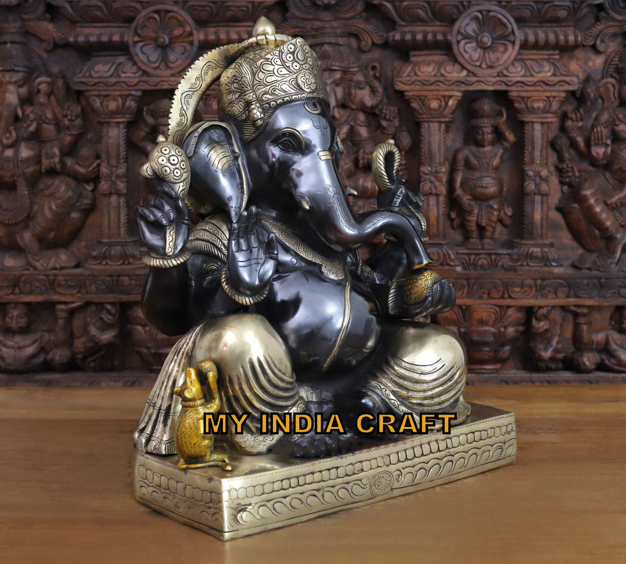 21" Black Vastu ganpati idol