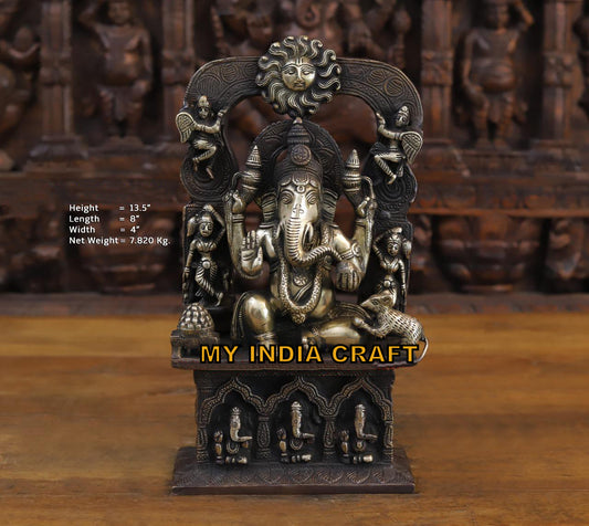 13.5" ganesha for pooja