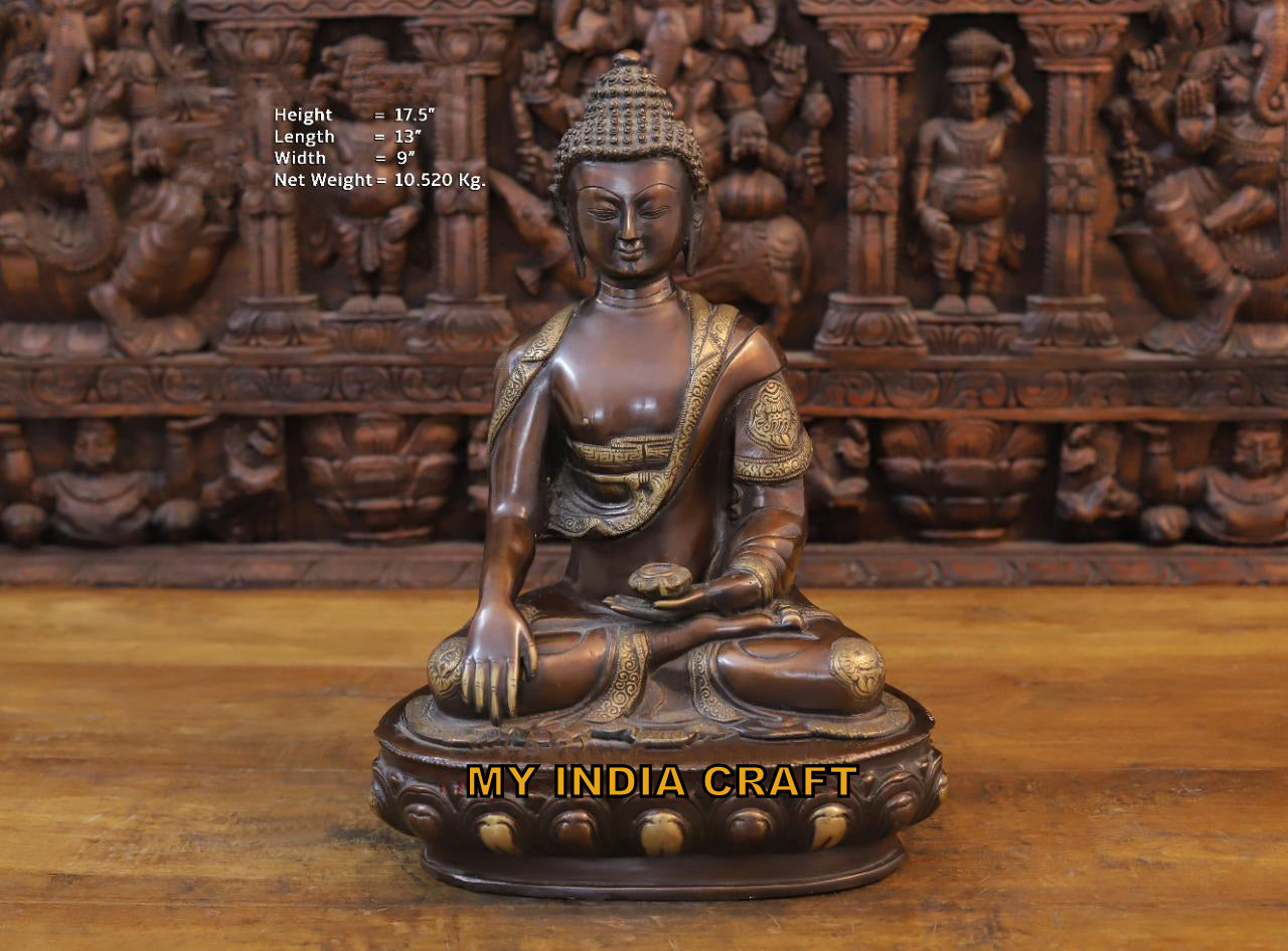 17.5" Buddha statue