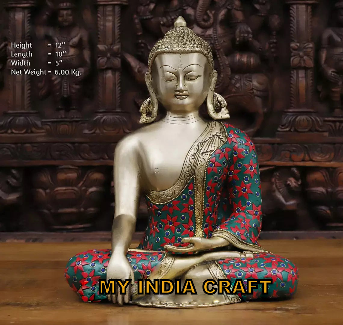 12" Buddha statue