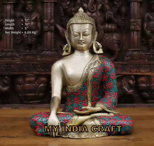 12" Buddha statue