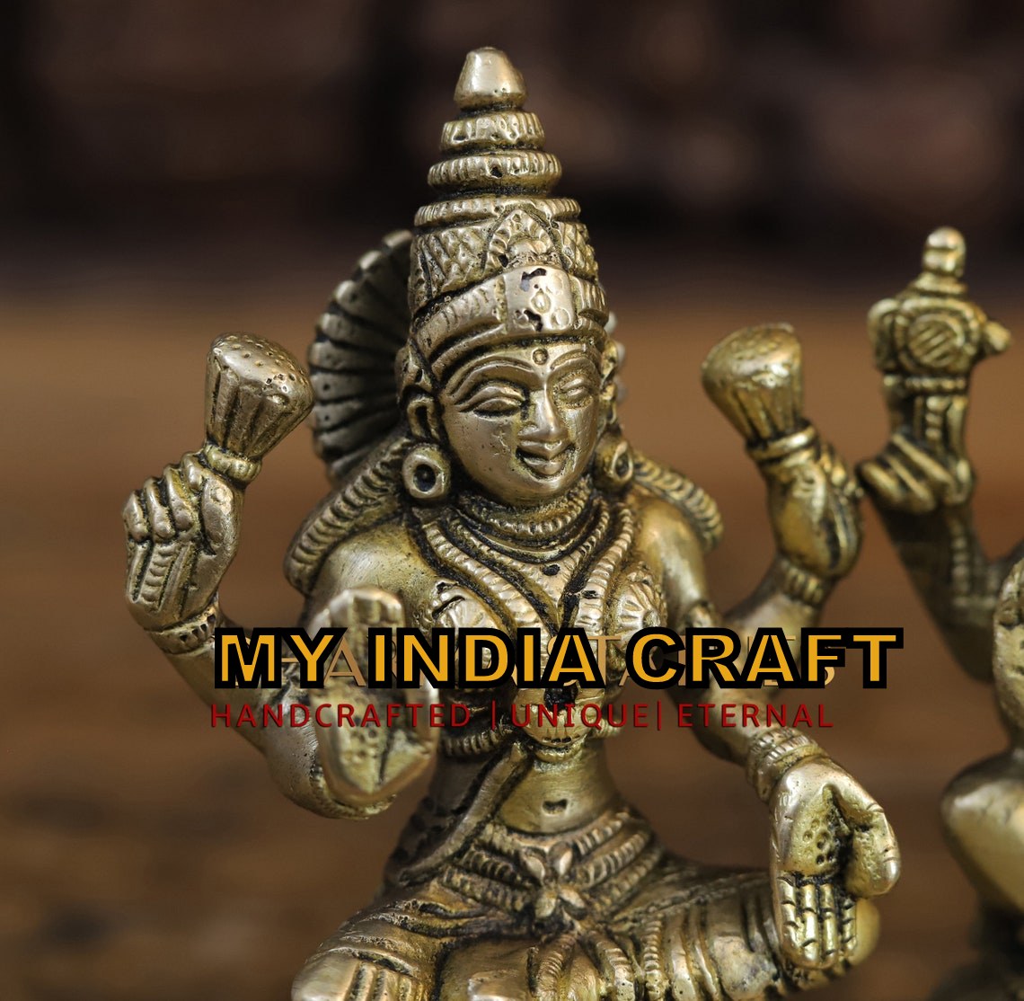 7" Ganesh Lakshmi Saraswati statue