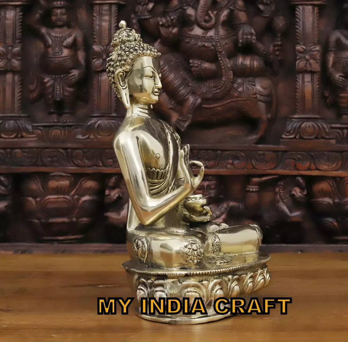12" Buddha statue for home