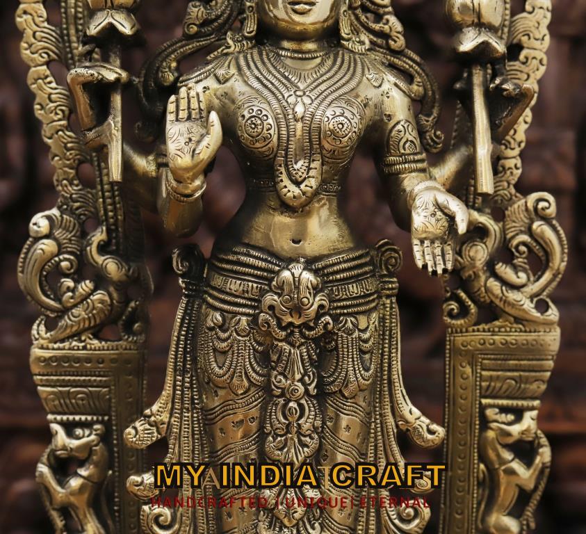 Lakshmi statue with elephant