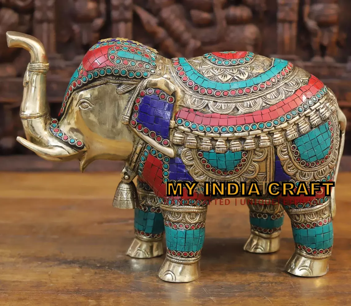 12" Elephant statue (SET OF 2)