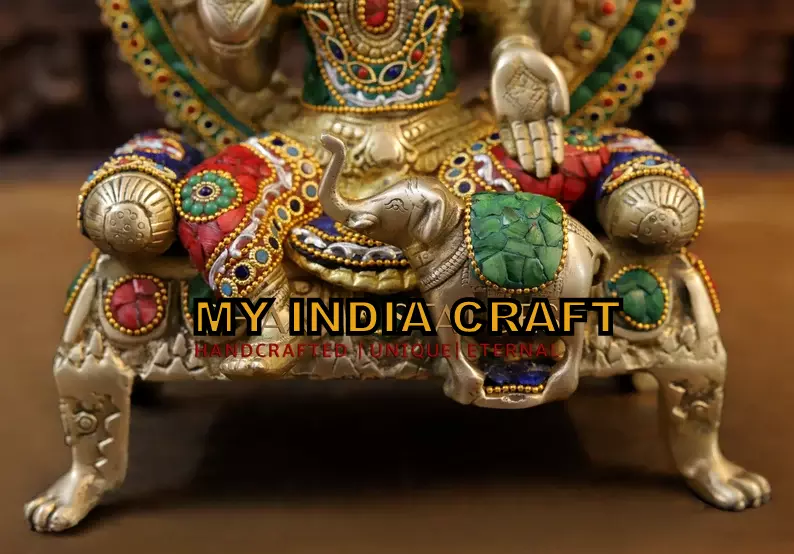 18" LAKSHMI IDOL WITH ELEPHANT