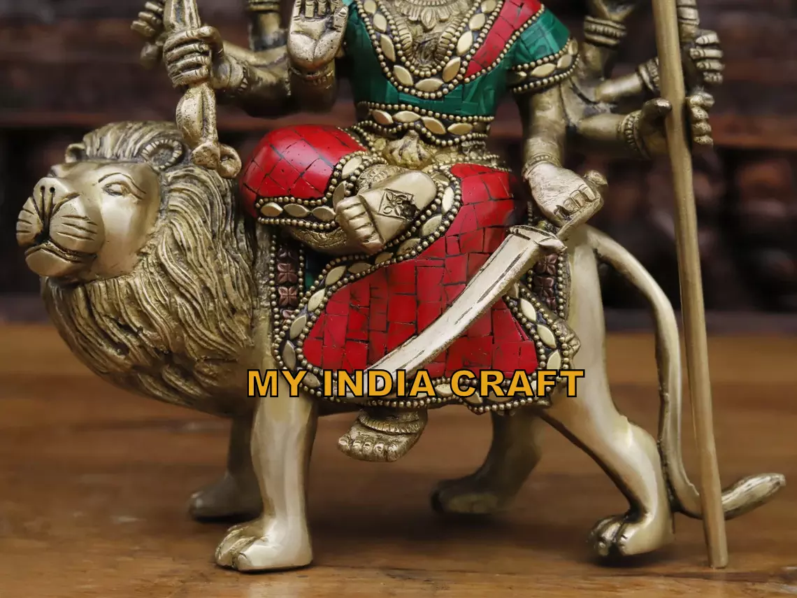 Amba maa idol in brass