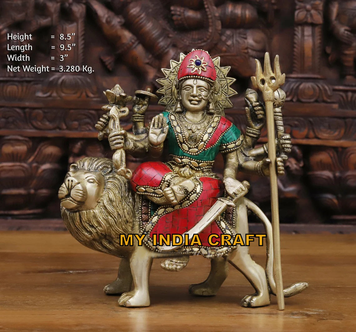 Amba maa idol in brass