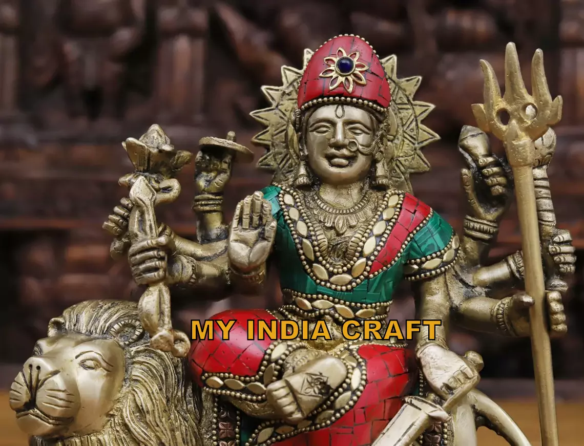Amba maa idol in brass