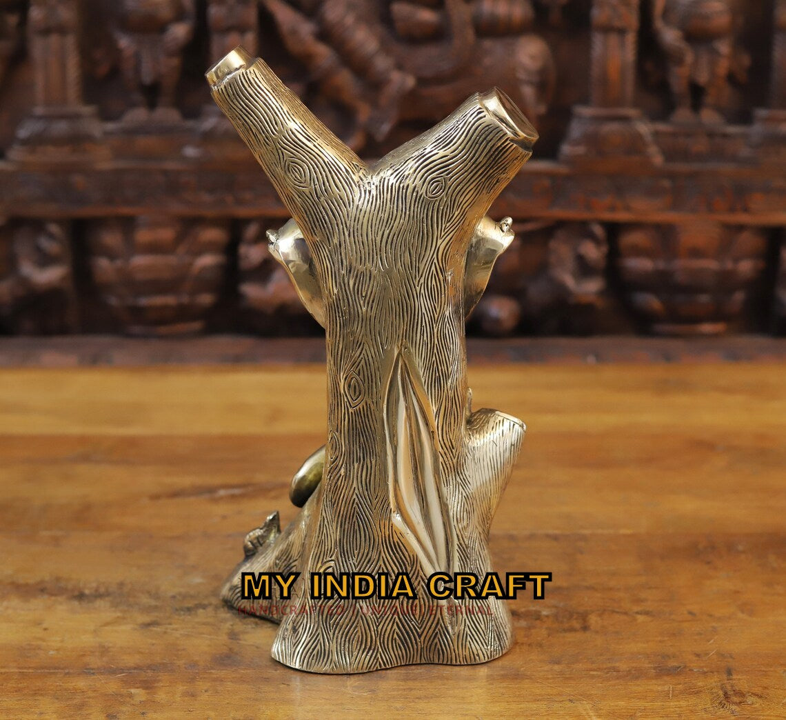 13" tree Ganpati in brass