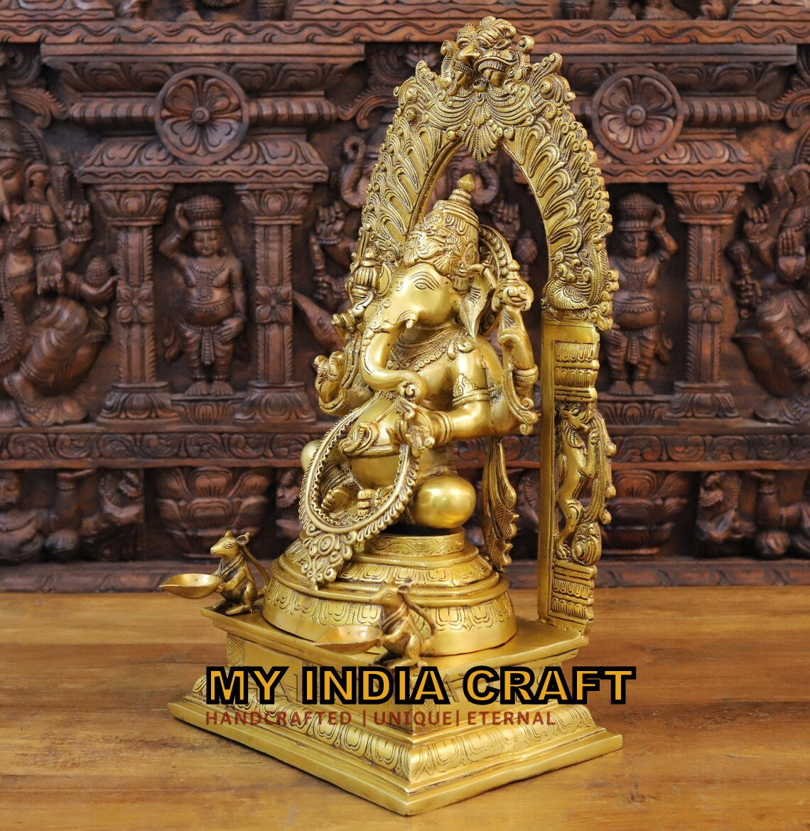 24" Ganesh in brass