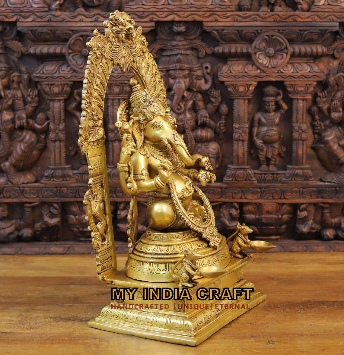 24" Ganesh in brass