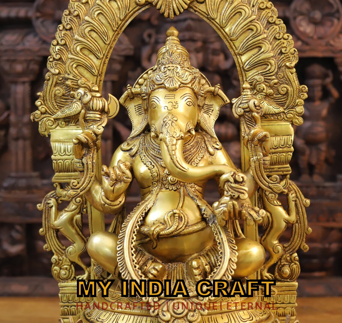 24" Ganesh in brass