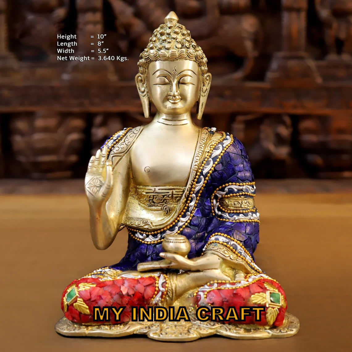 10" Buddha statue