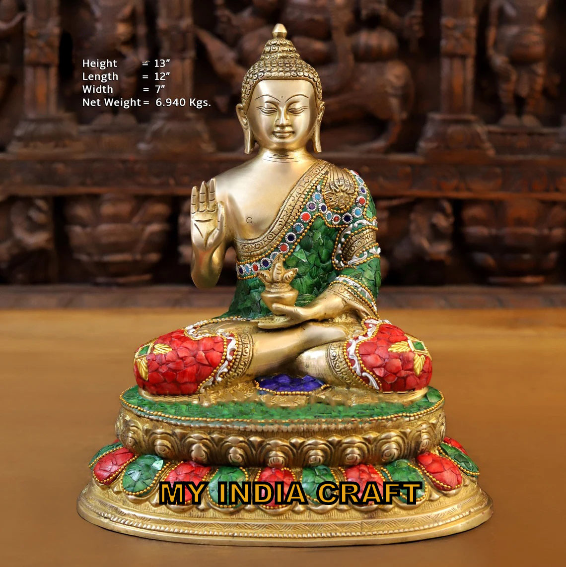 13" Buddha Statue
