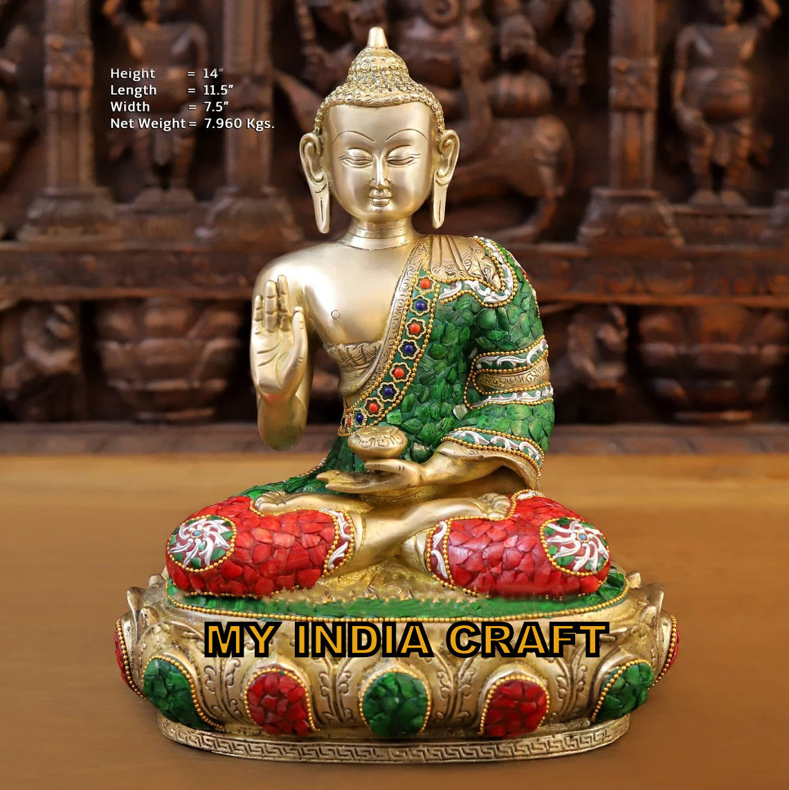 14" Buddha Statue