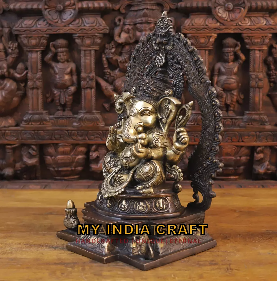19.5" Antique Ganesh murti