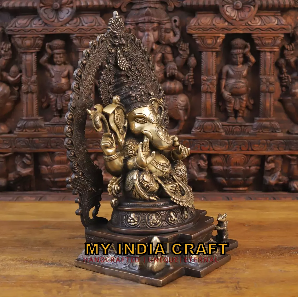 19.5" Antique Ganesh murti