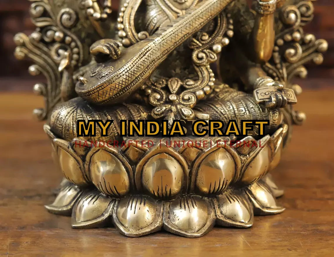 14.5" Saraswati statue