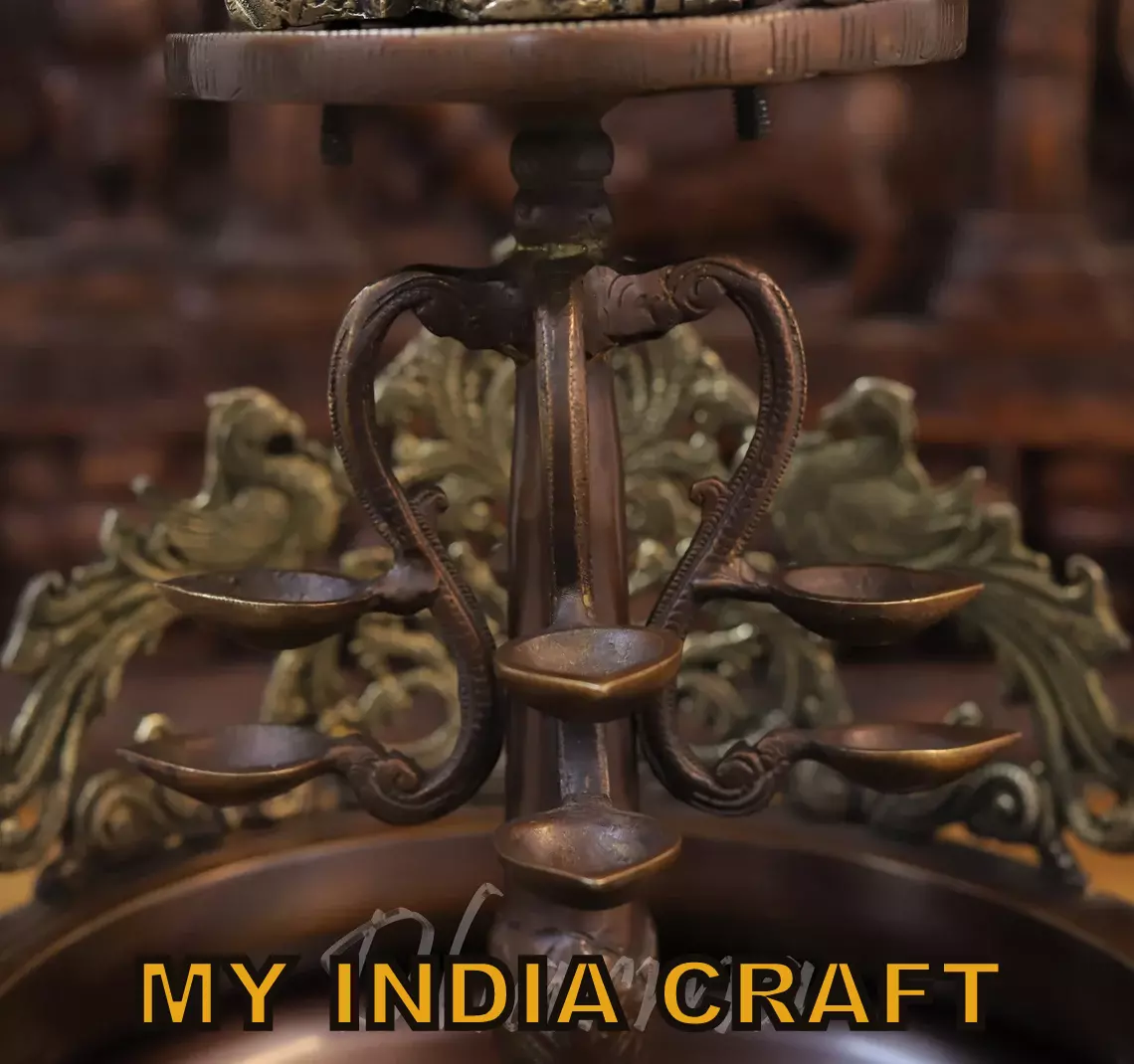 20" Urli with ganesh and diya