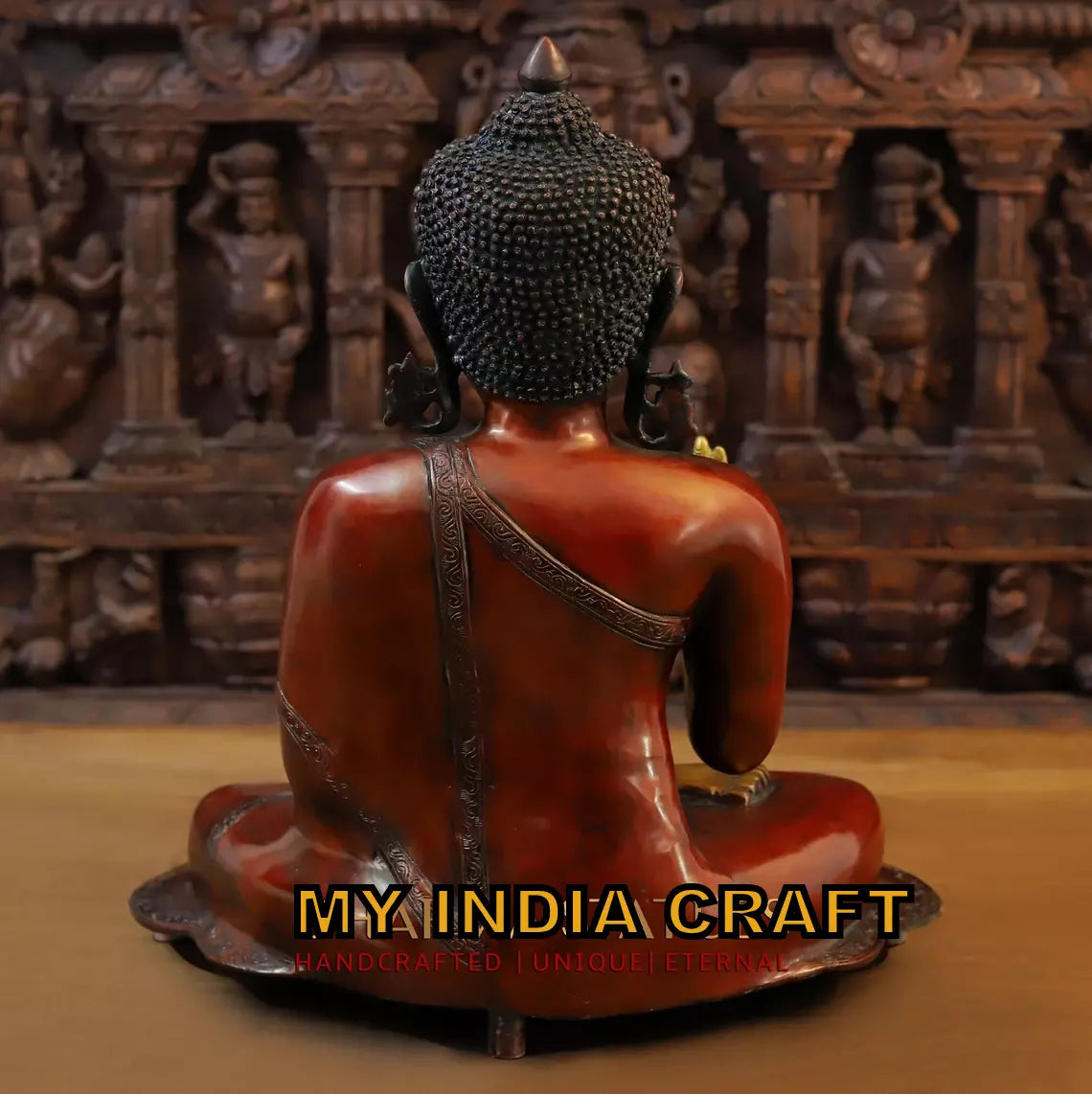 19" Buddha antique statue