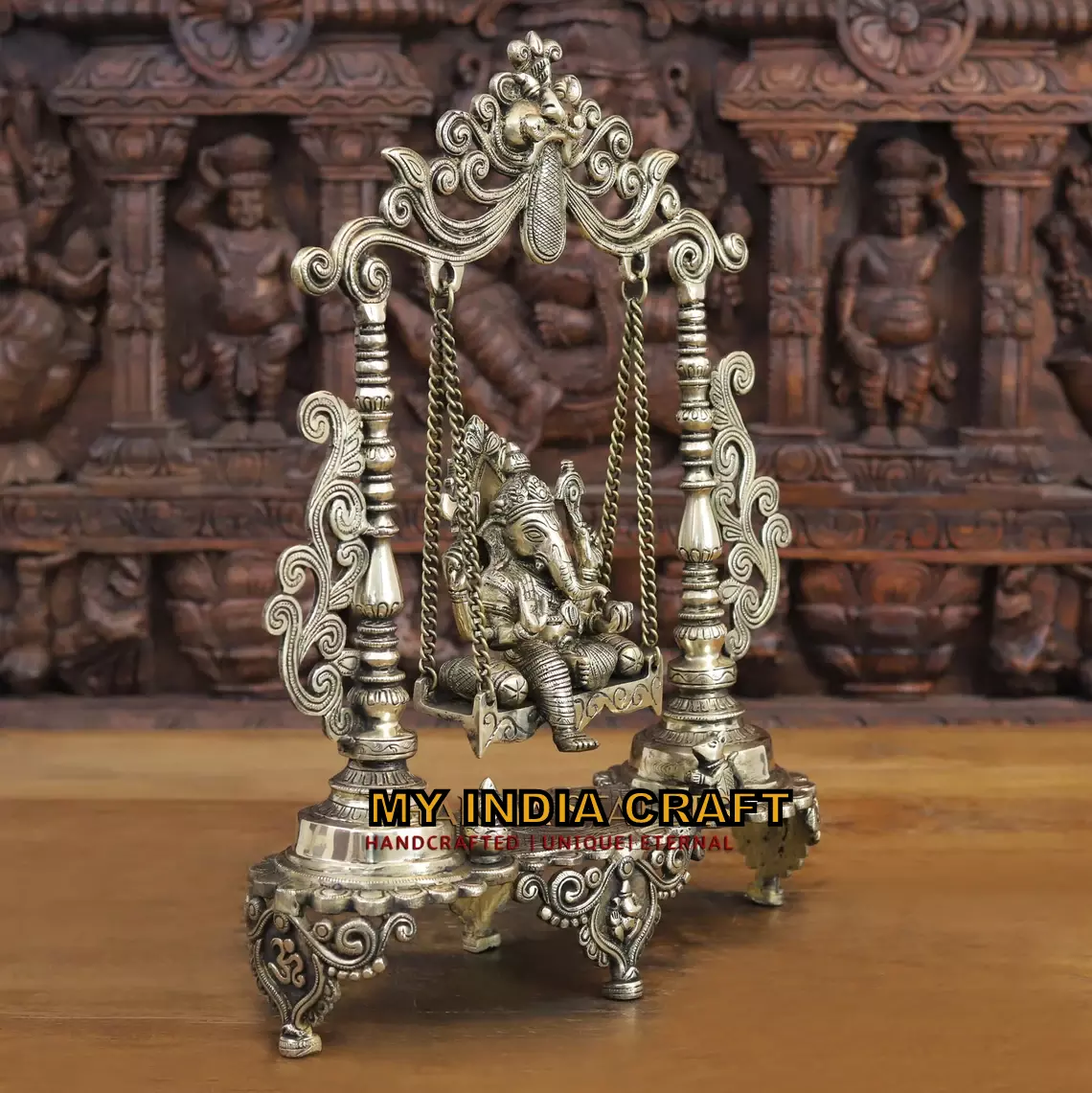 19" Ganpati on swing