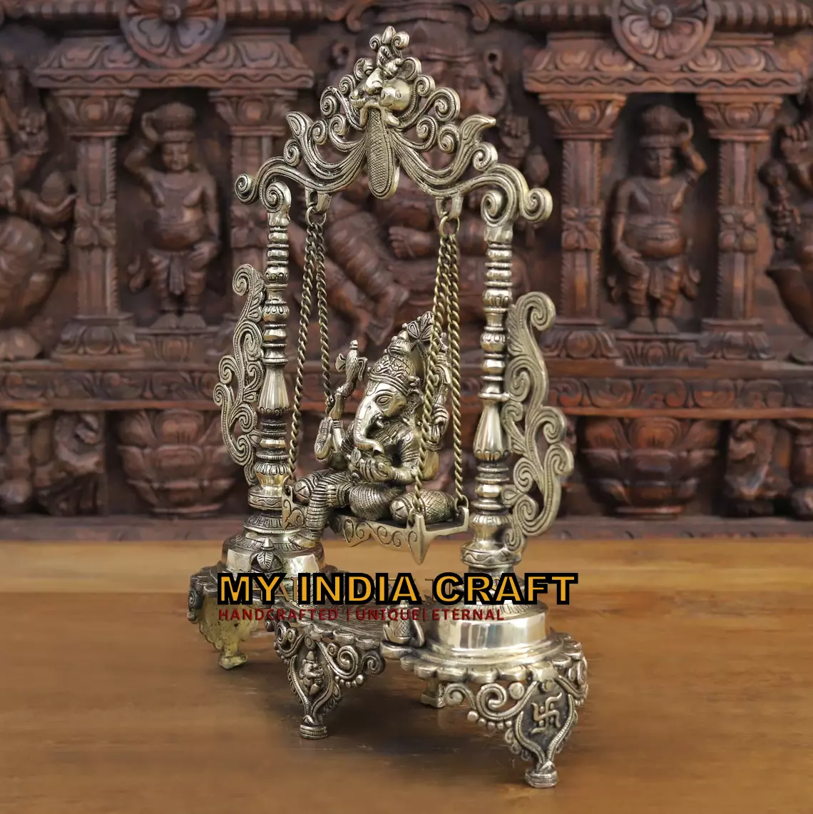 19" Ganpati on swing