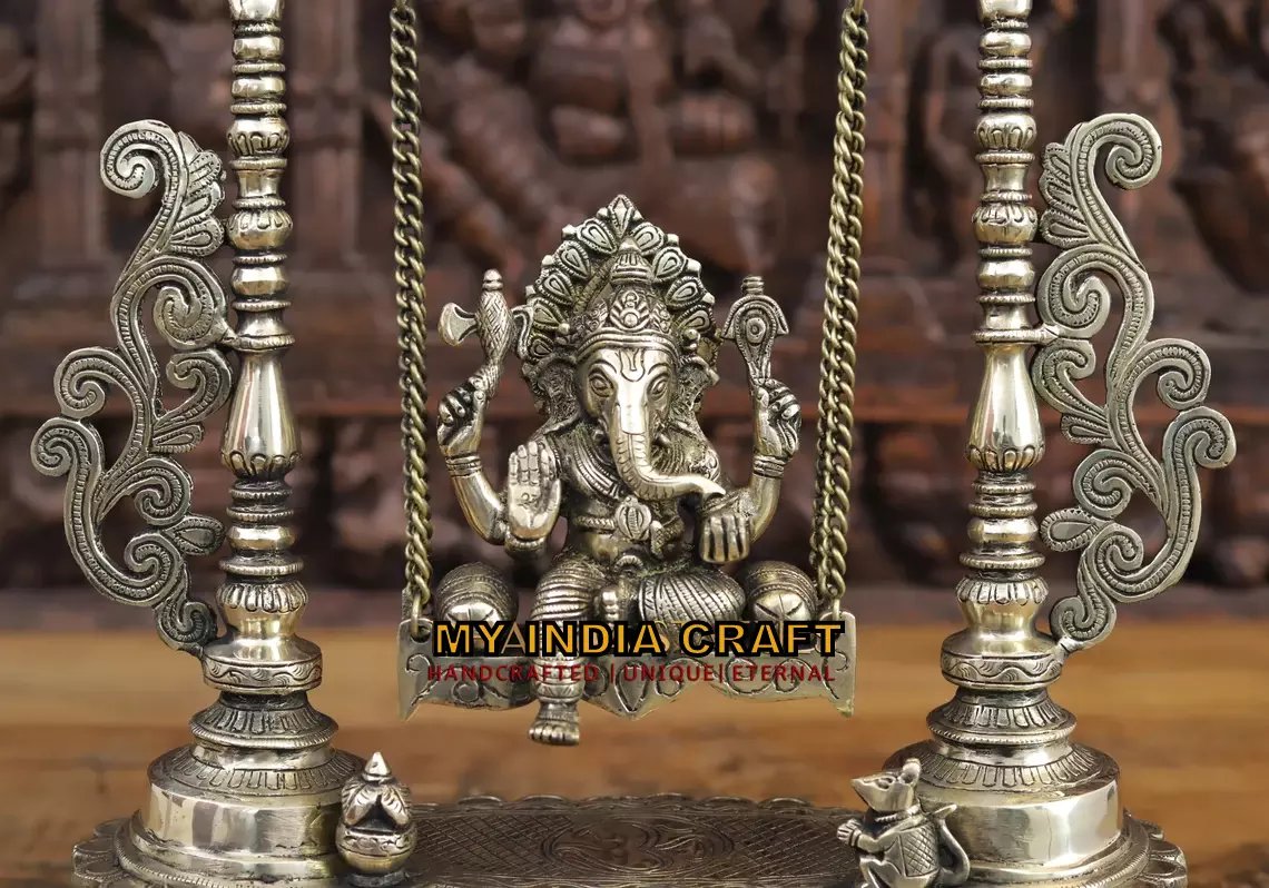19" Ganpati on swing