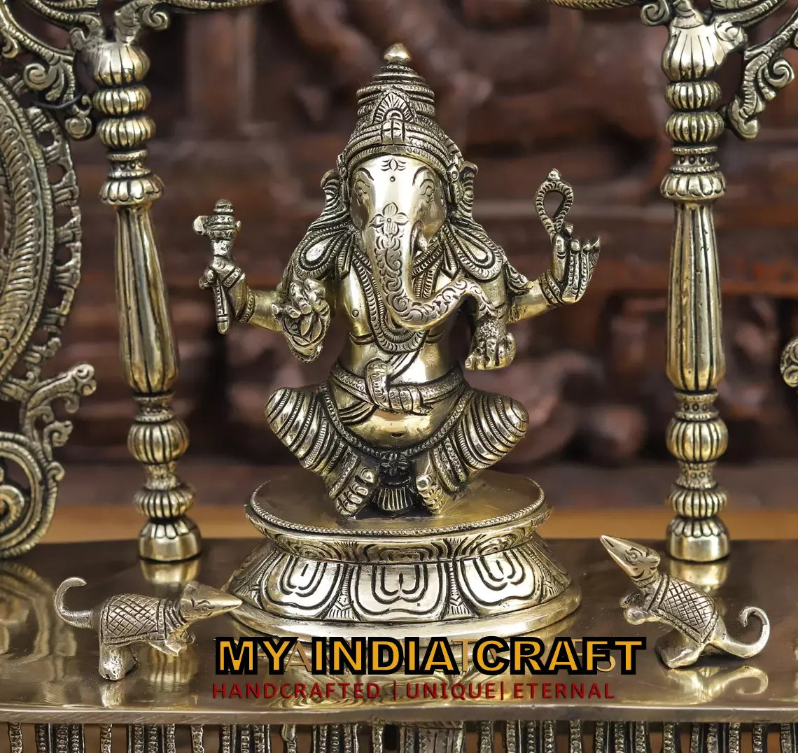 21" Ganesh Lakshmi Sarasati statue