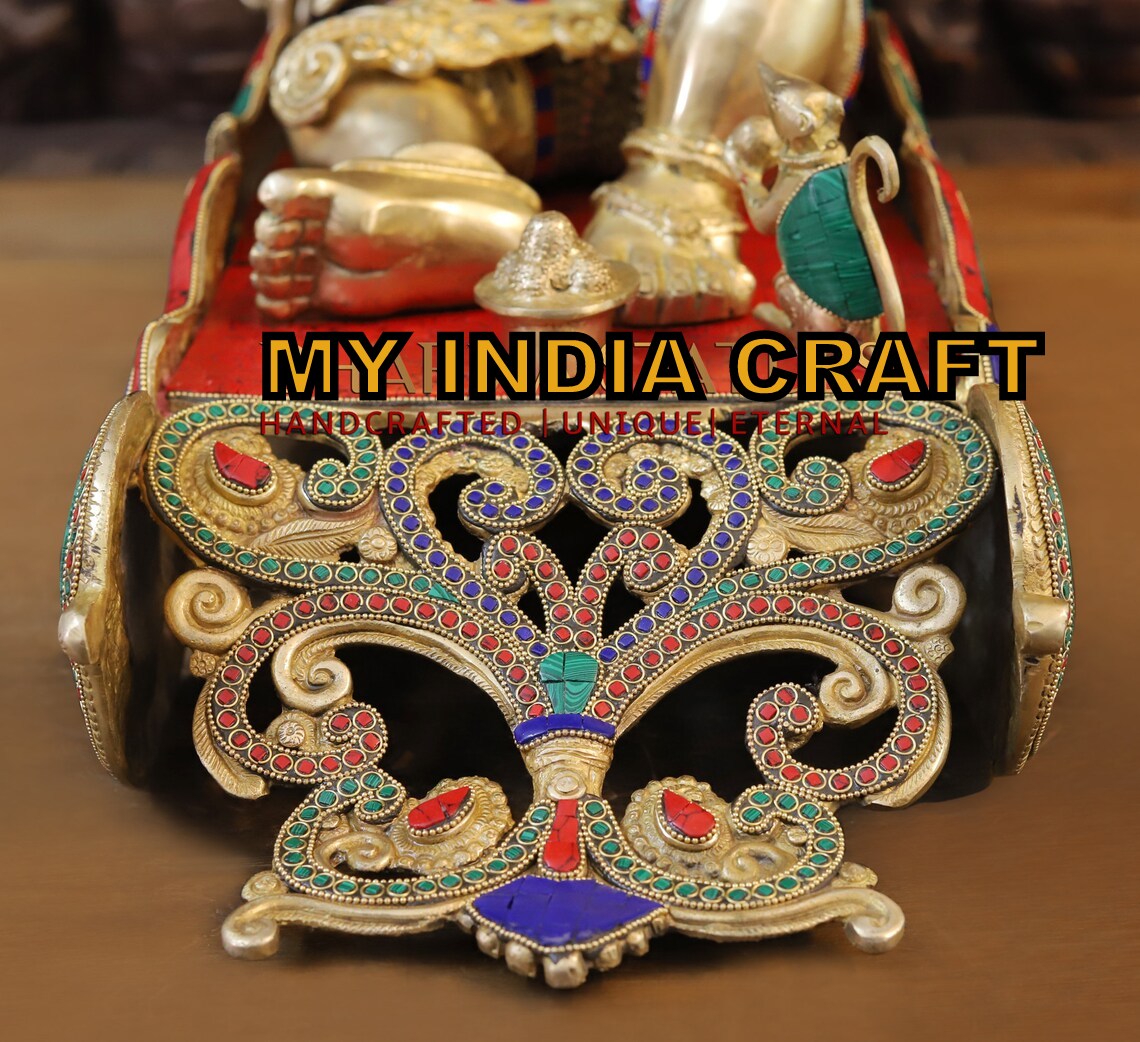 16" Sleeping Ganesha statue