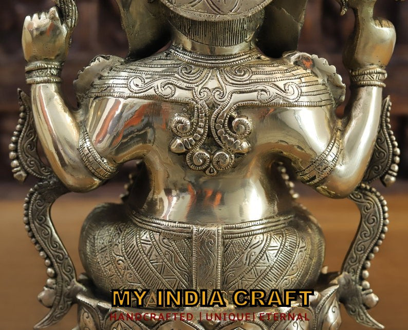 16" Ganpati lakshmi set for pooja