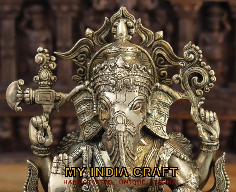 16" Ganpati lakshmi set for pooja