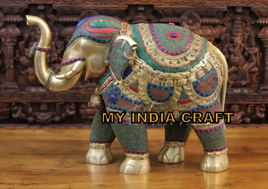 22" Elephant Artifact (SET OF 2)