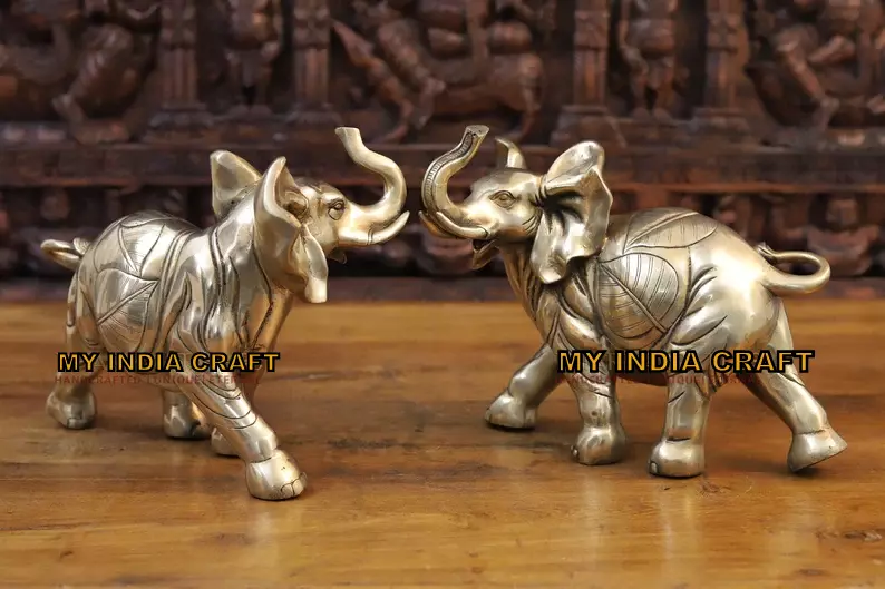 10" Elephant statue (SET OF 2)