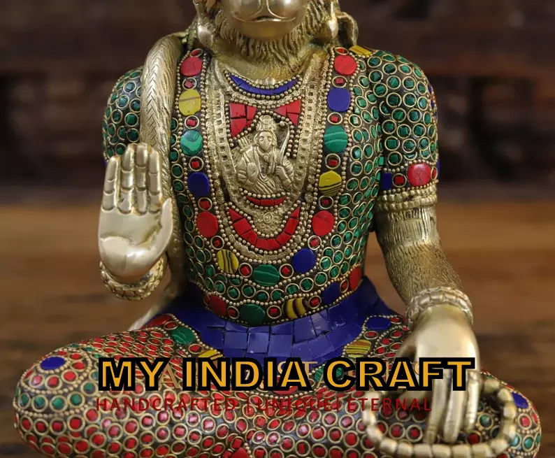 11.5" Hanuman Idol meditation