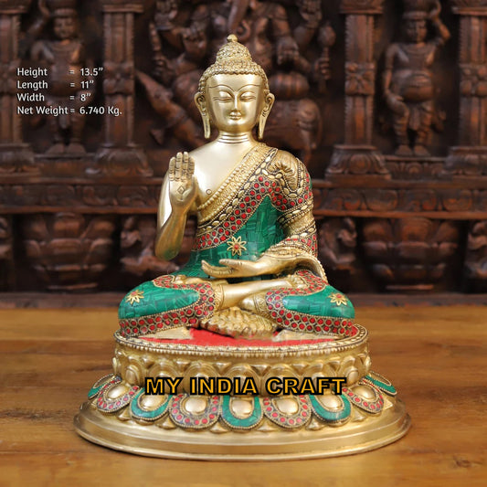 13.5" buddha statue