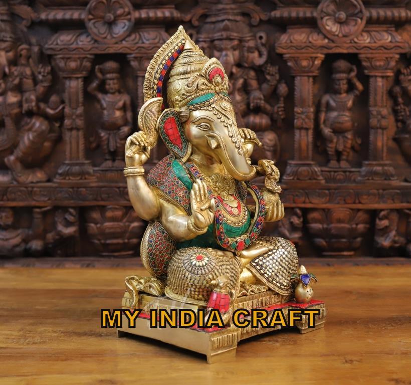 19" Big Beautiful Ganpati