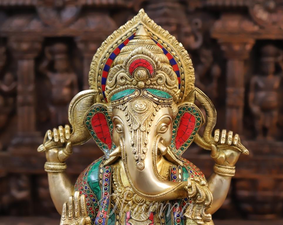 19" Big Beautiful Ganpati