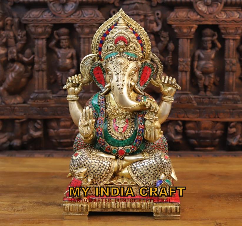 19" Big Beautiful Ganpati