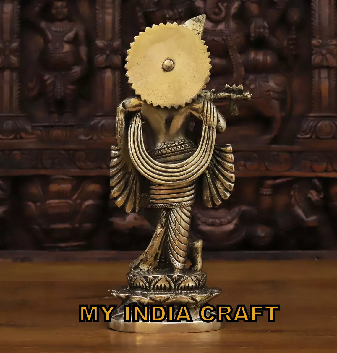 10.5" Krishna statue