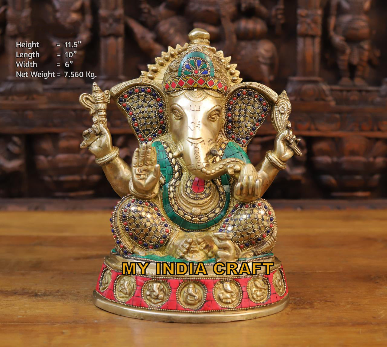 11.5" Ganesh statue for home