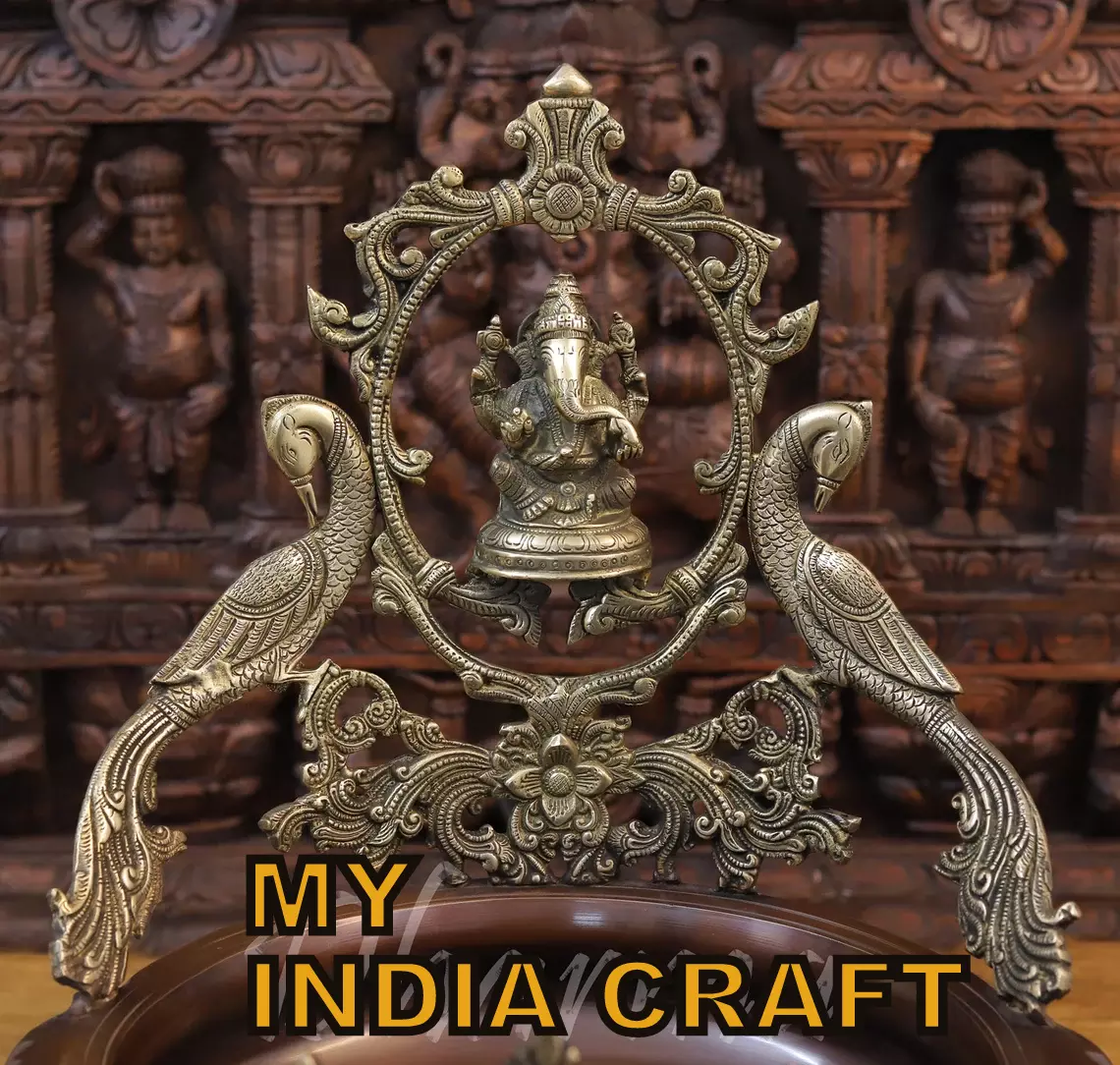 19.5" Urli with ganpati