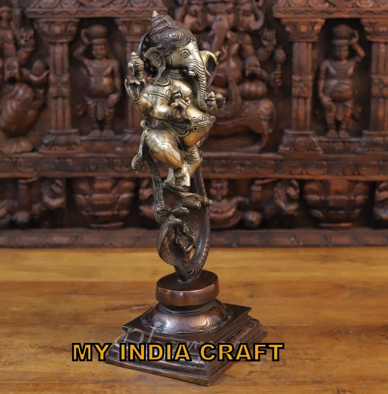 9" Standing Ganesh statue