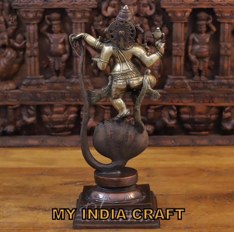 9" Standing Ganesh statue