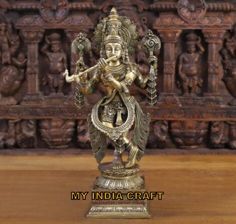 19" Krishna Krishna Statue