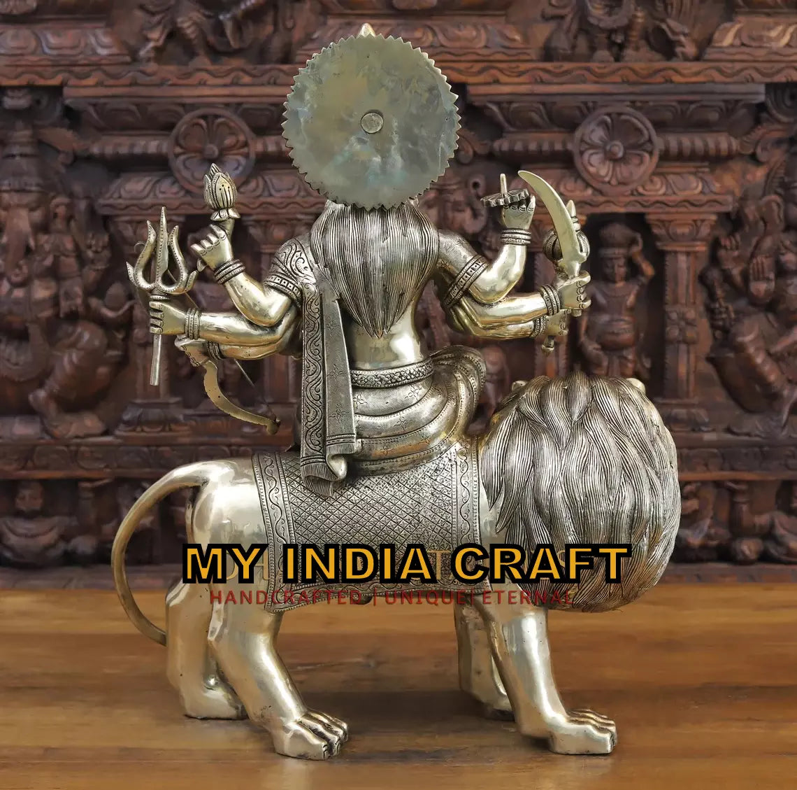 Amba maa brass statue
